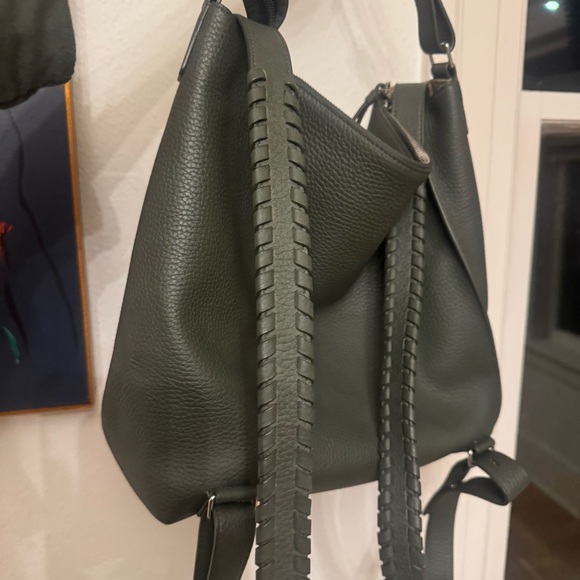all saints kita convertible leather backpack All saints Kita Leather crossbody shoulder bag purse convertible backpack